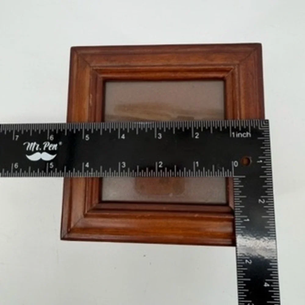 Bombay Company Wooden Photo Cube Jewelry Box Neoclassical Fluted Column 2002